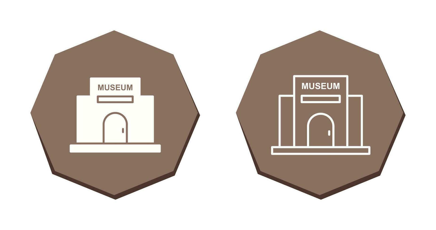 icono de vector de edificio de museo