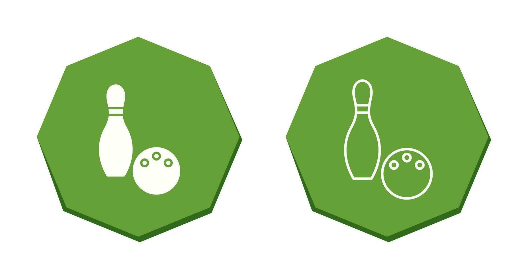 Unique Bowling Vector Icon