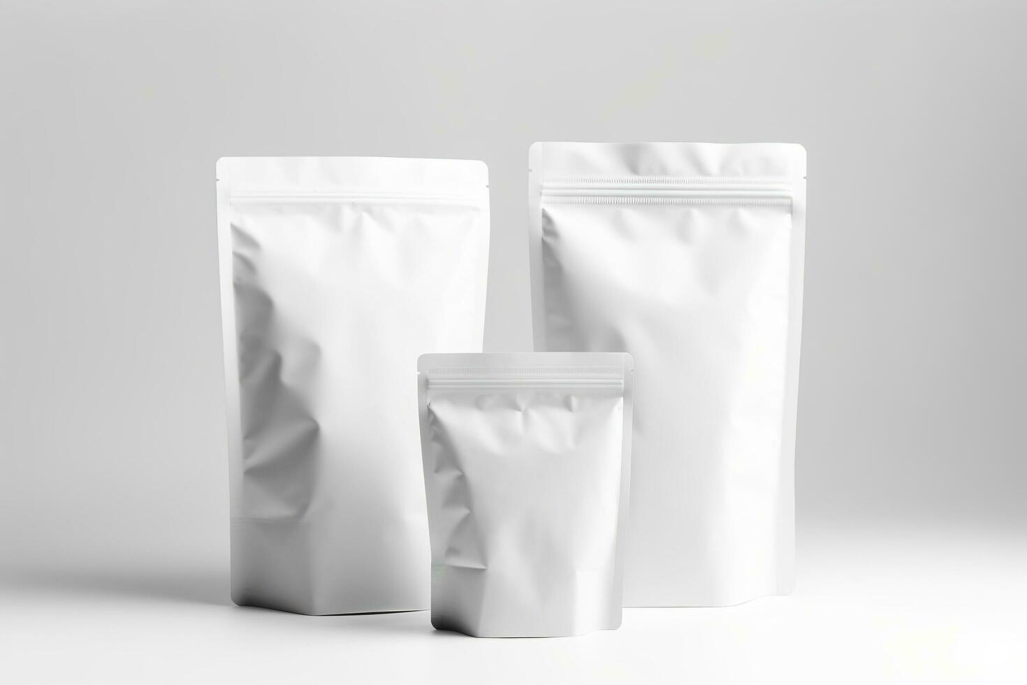Blank Bag mockup design on white background. Generative AI photo