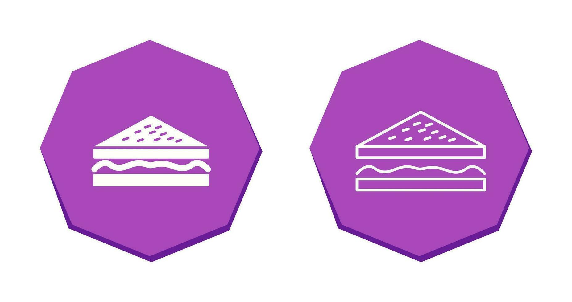 Unique Sandwich Vector Icon