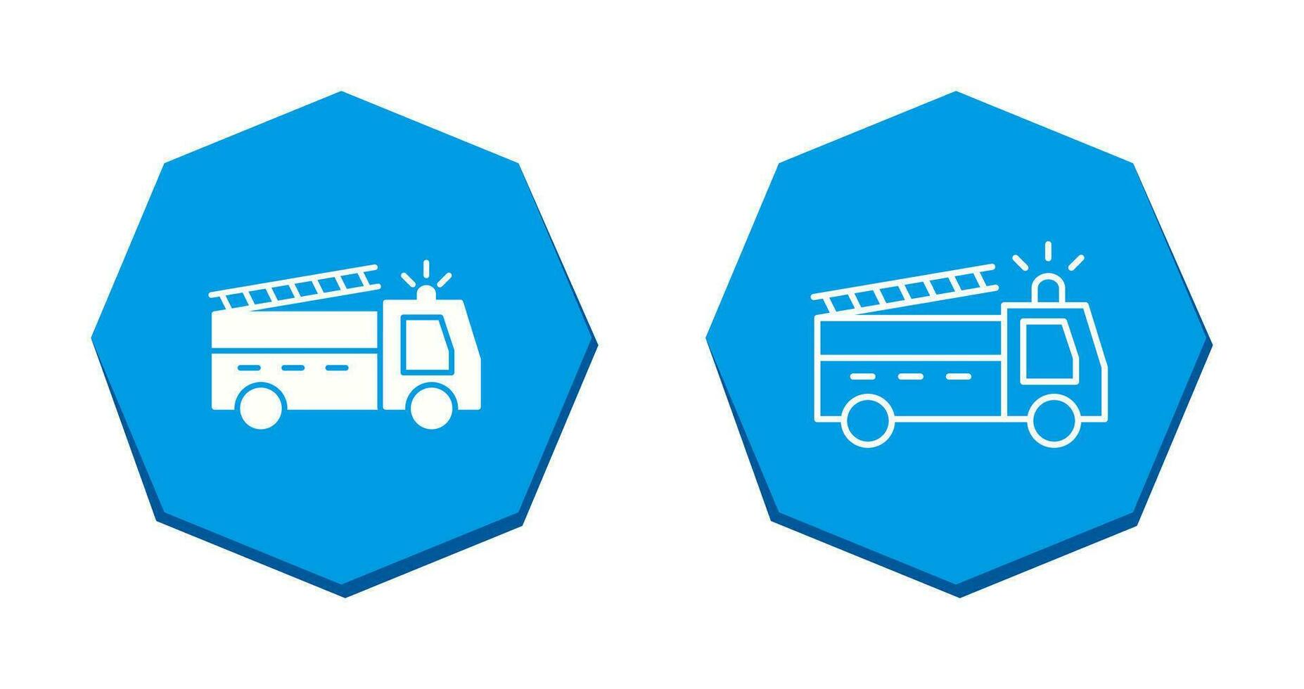 Unique Fire Truck Vector Icon