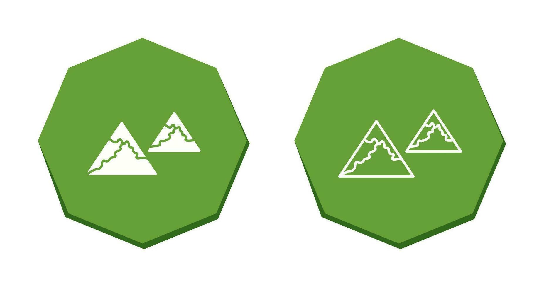 Unique Mountains Vector Icon