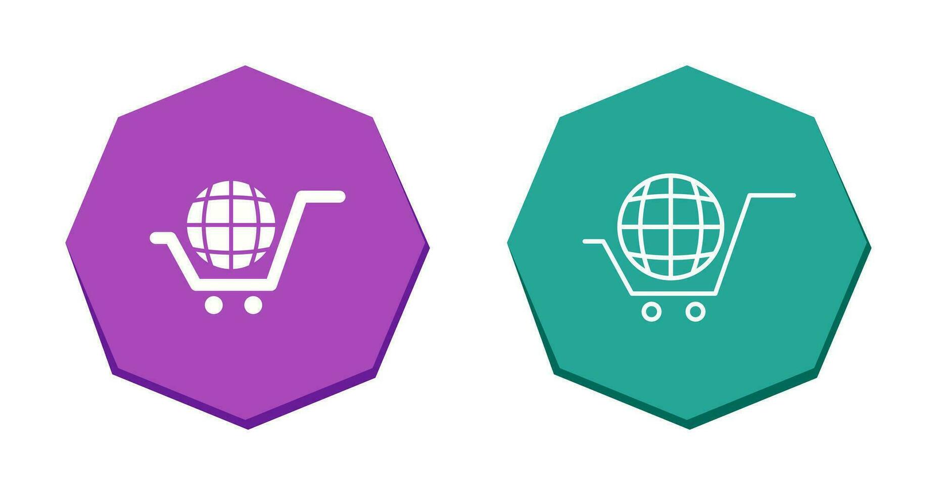 Global Shopping Vector Icon