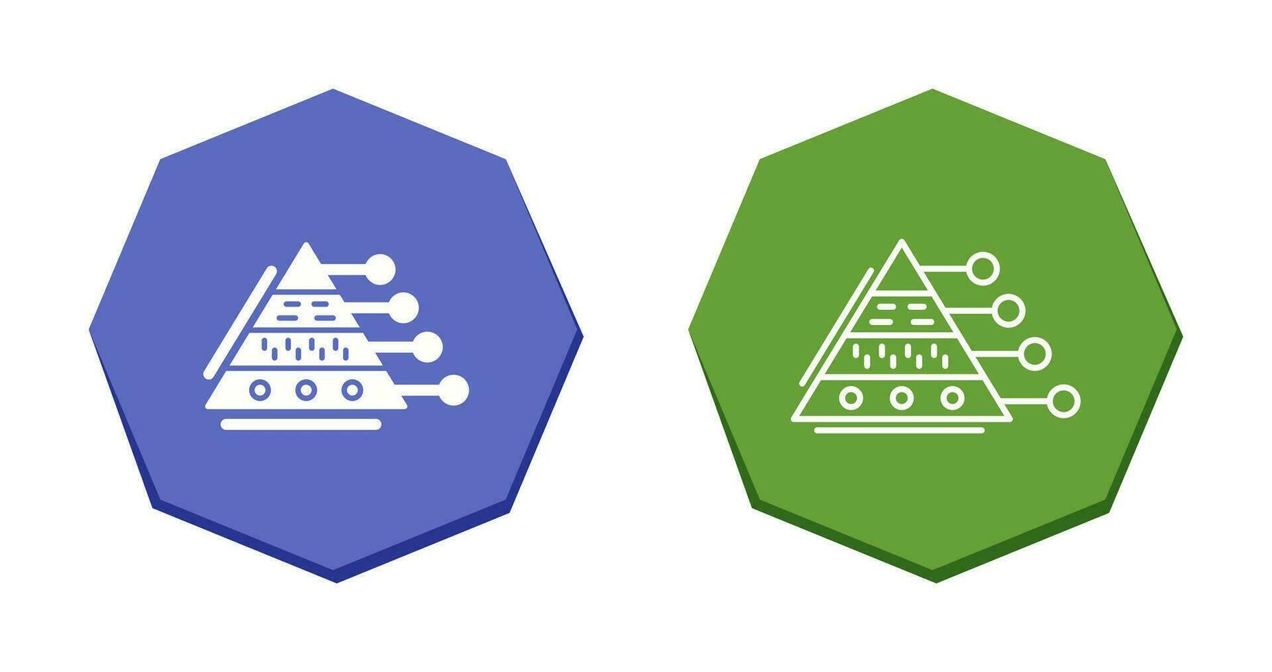 Pyramid Graph Vector Icon