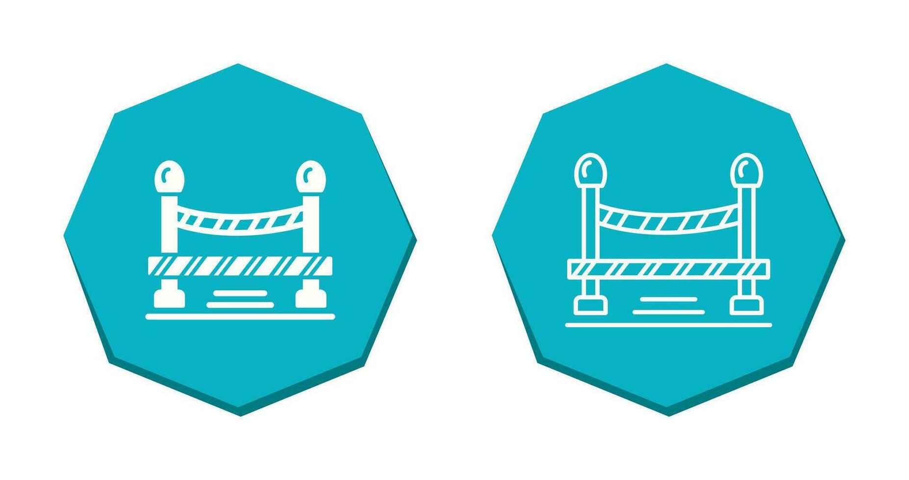 Do Not Cross Line Vector Icon