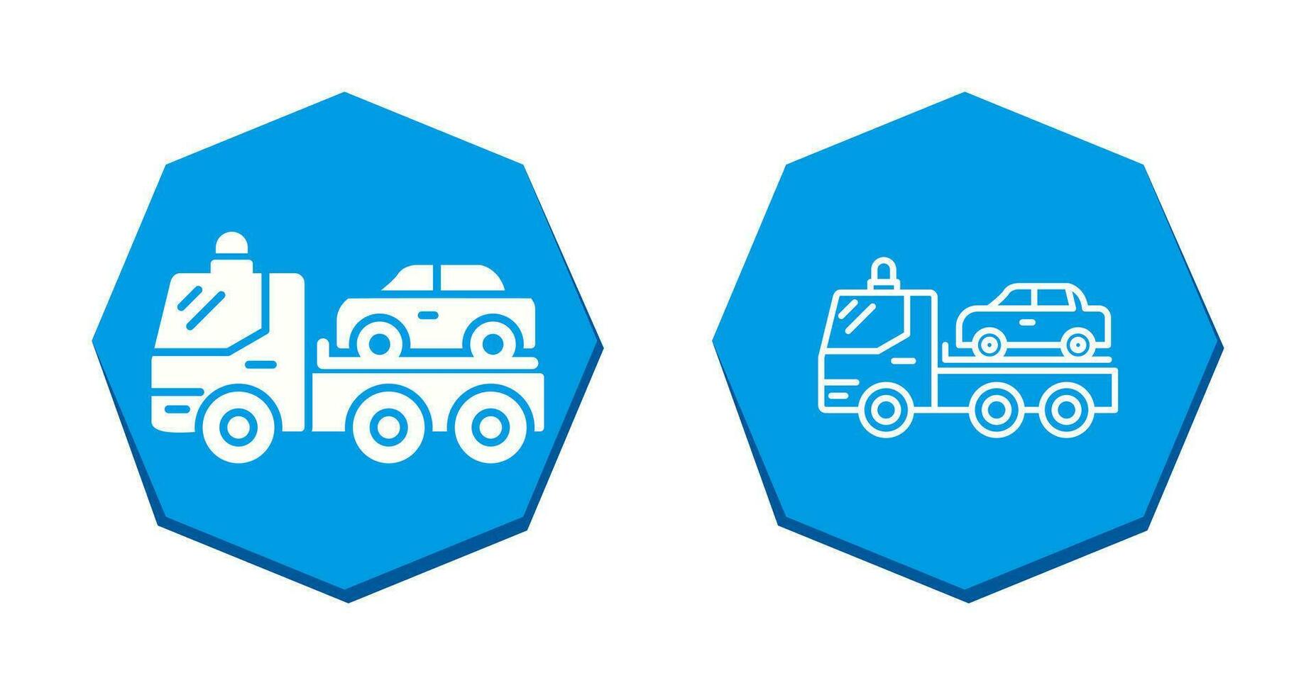 Tow Truck Vector Icon