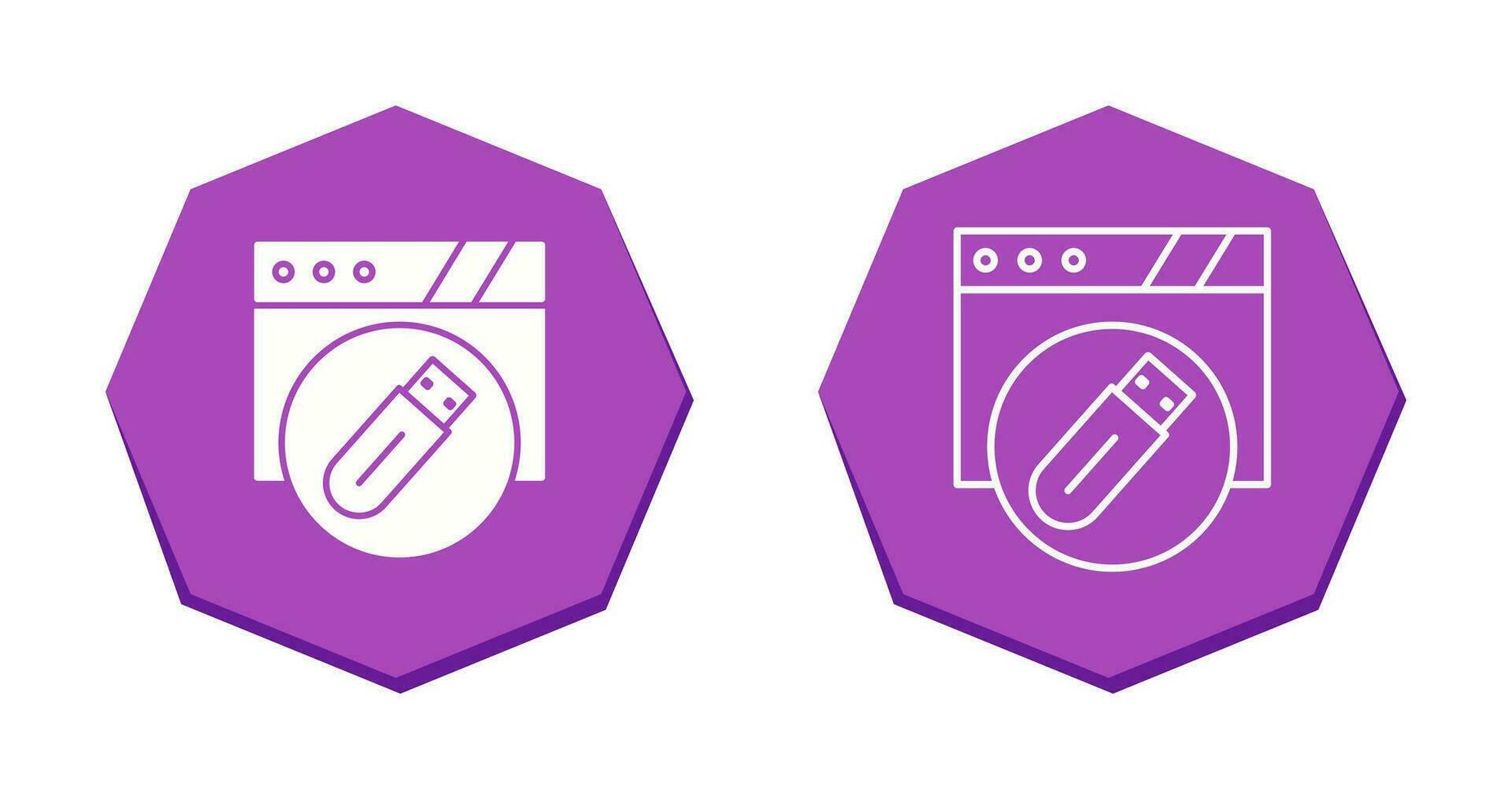 Usb Flash Drive Vector Icon