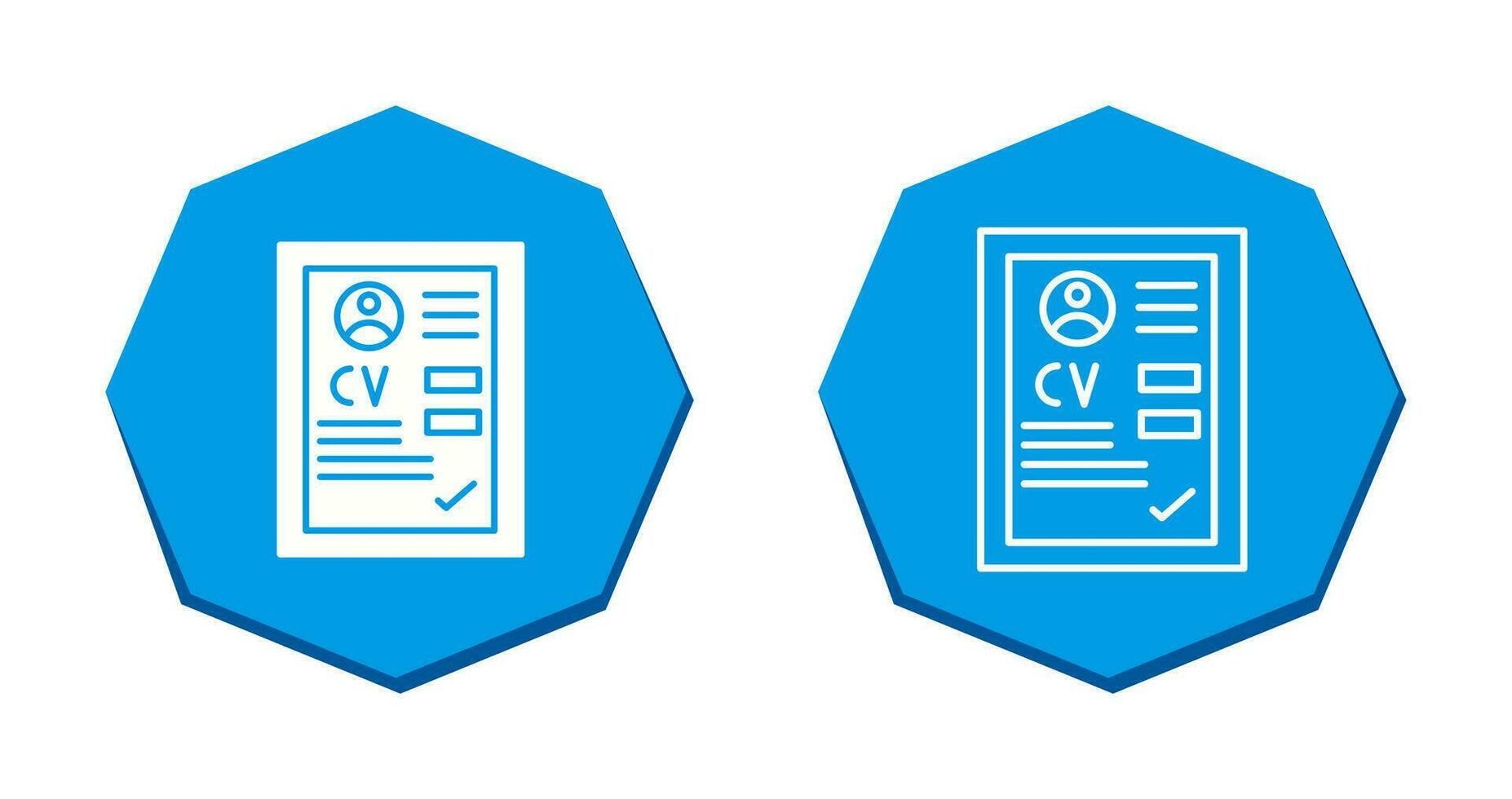 icono de vector de cv