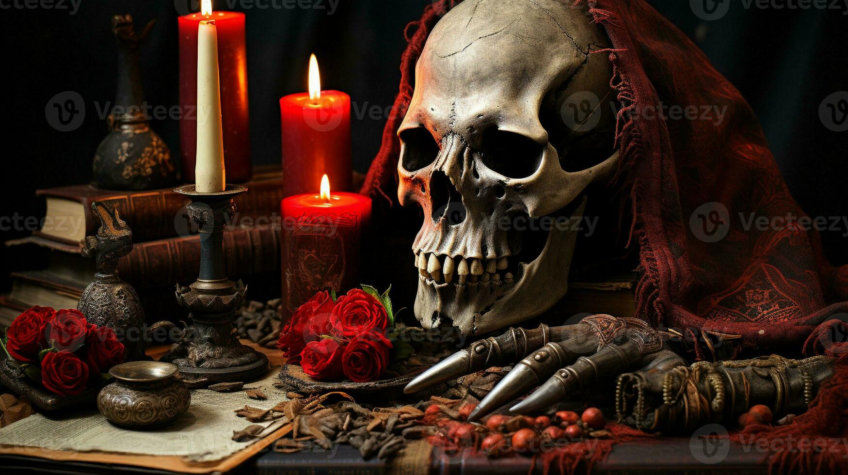 Generative AI, Whispers of Darkness Unveiling Devilish Artifacts photo