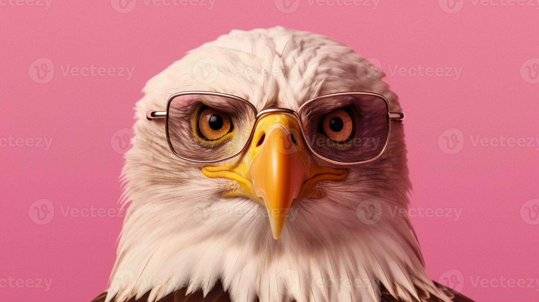 Generative AI, Cool Eagle A Majestic Avian with Style photo