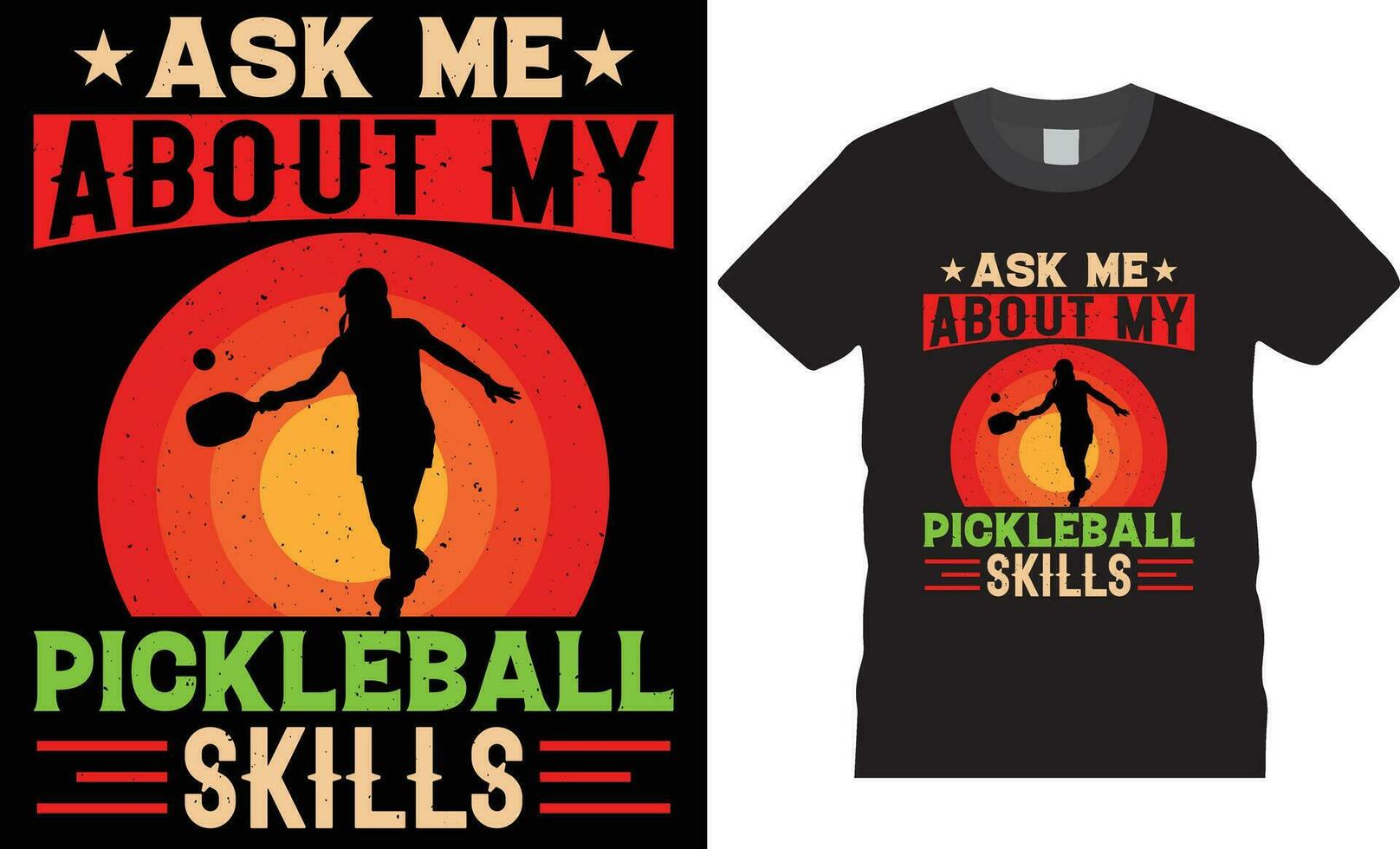 Pickleball t shirt design vector