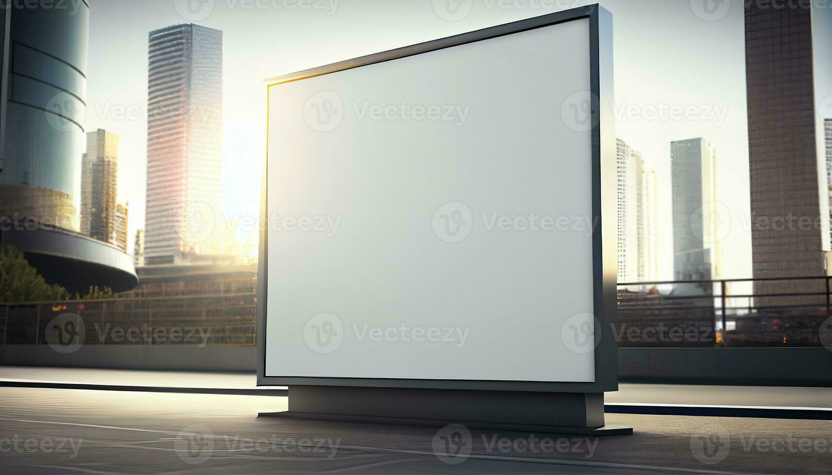 Generative AI, A Blank Billboard in a Busy City An Advertising Opportunity for Your Product photo