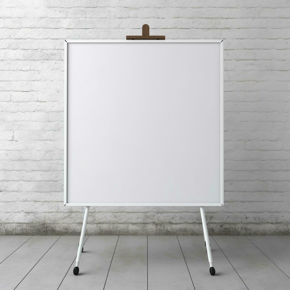Blank canvas Mock up interior design. Generative AI photo