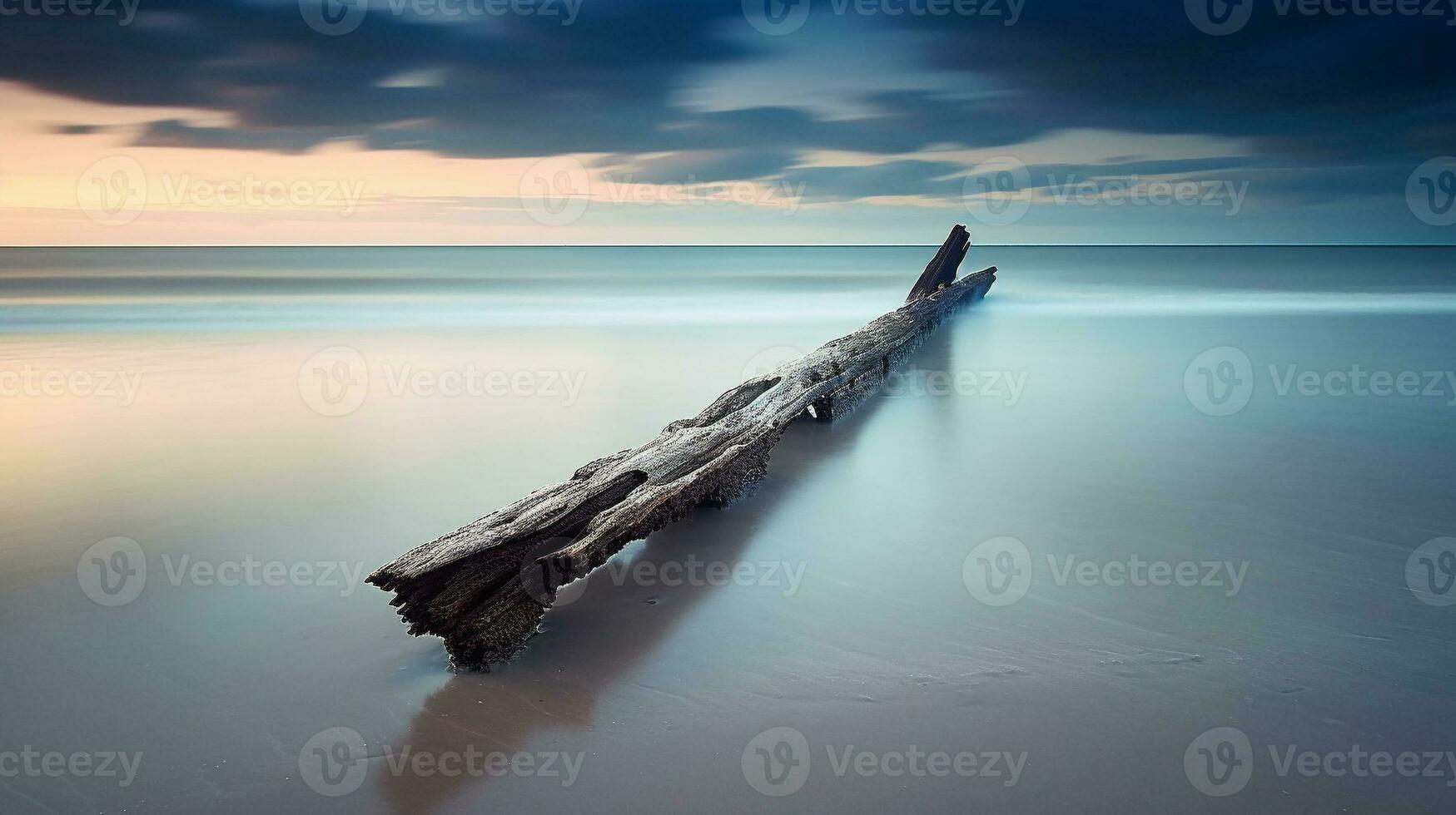 Generative AI, Horizon's Embrace, Coastal Serenity photo