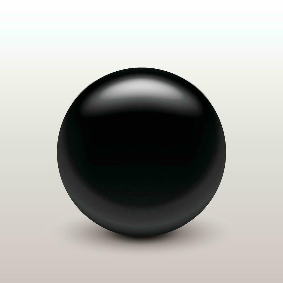 black clear ball vector