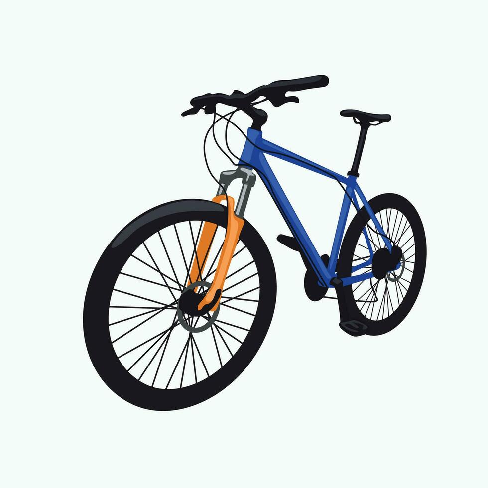 bicycle on grey vector