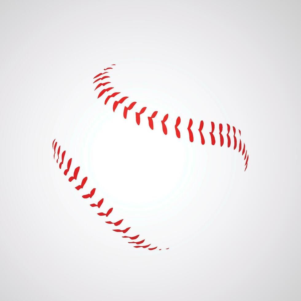baseball ball silhouette 01 vector