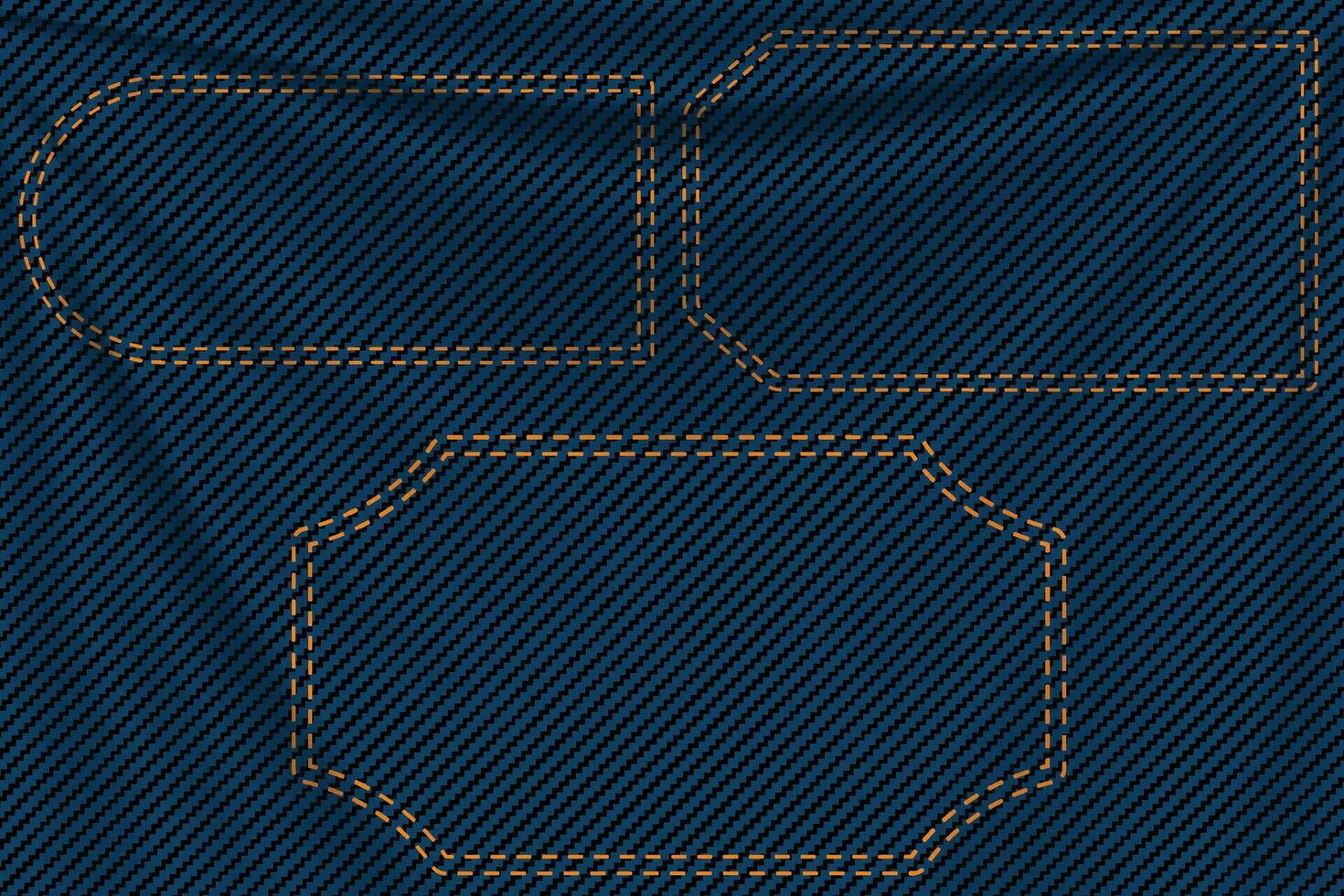 blue denim background labels vector