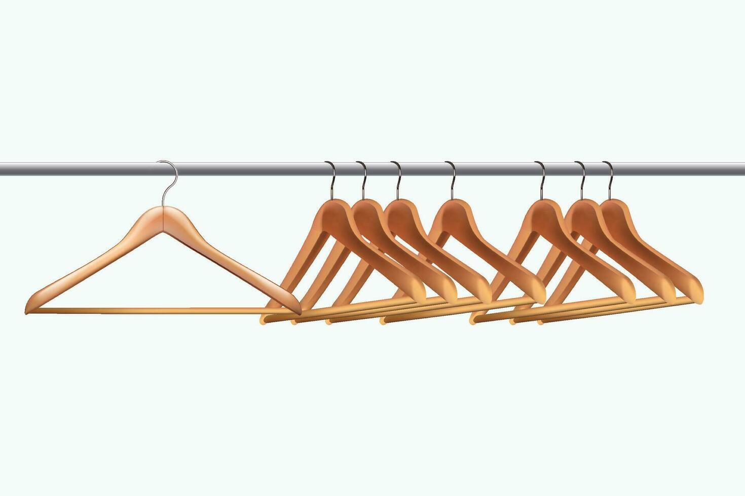 hangers on pipe vector