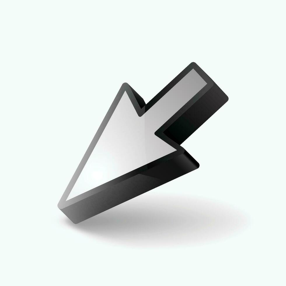 pointer on white vector