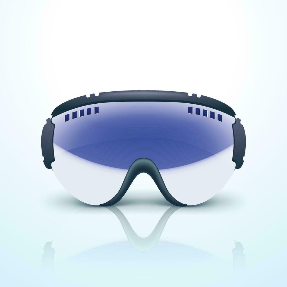 esquí lentes 01 vector