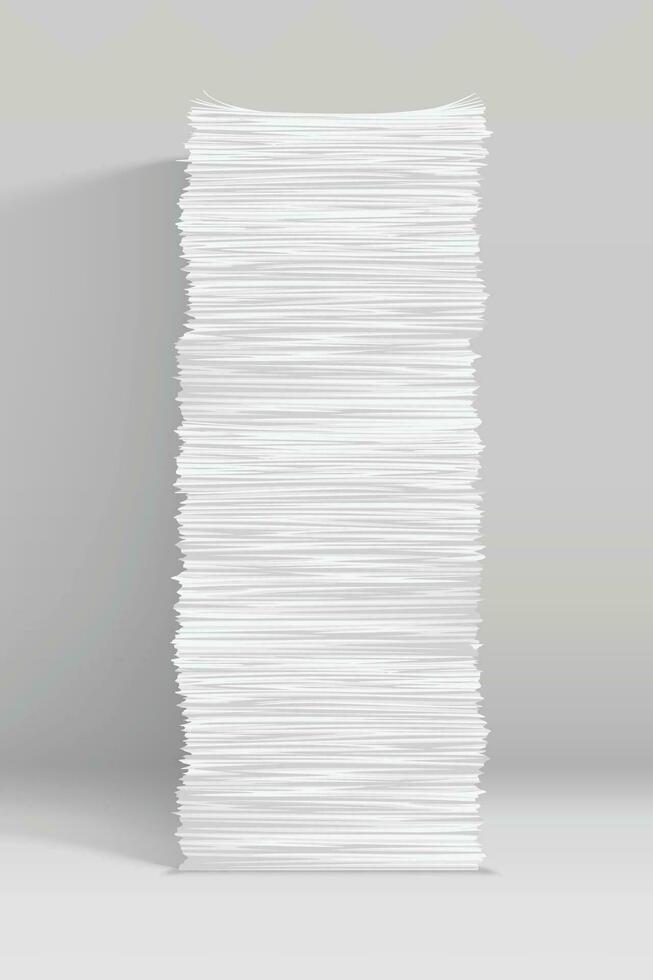 white paper stack on grey vector