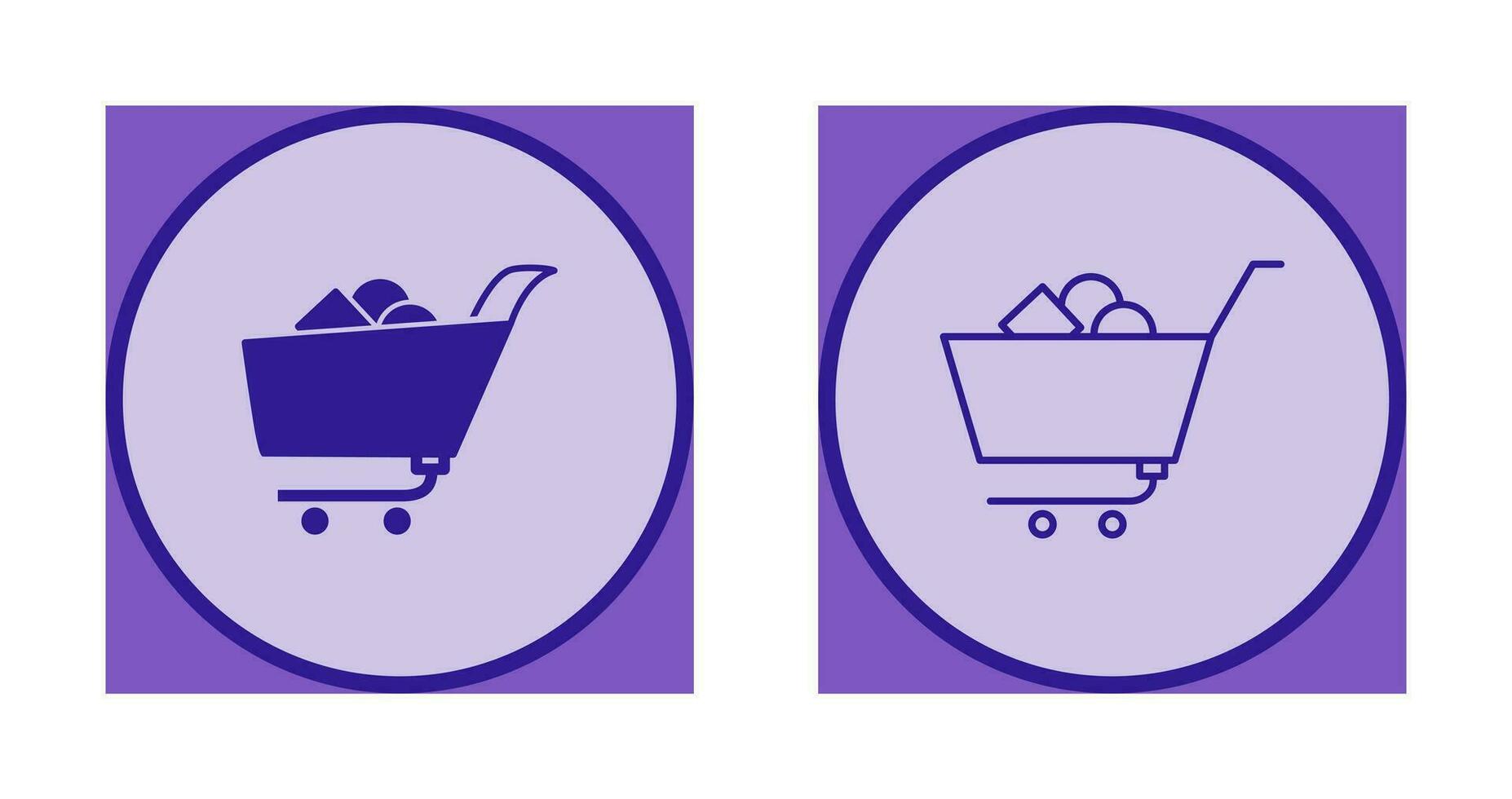 Unique Shopping Cart II Vector Icon
