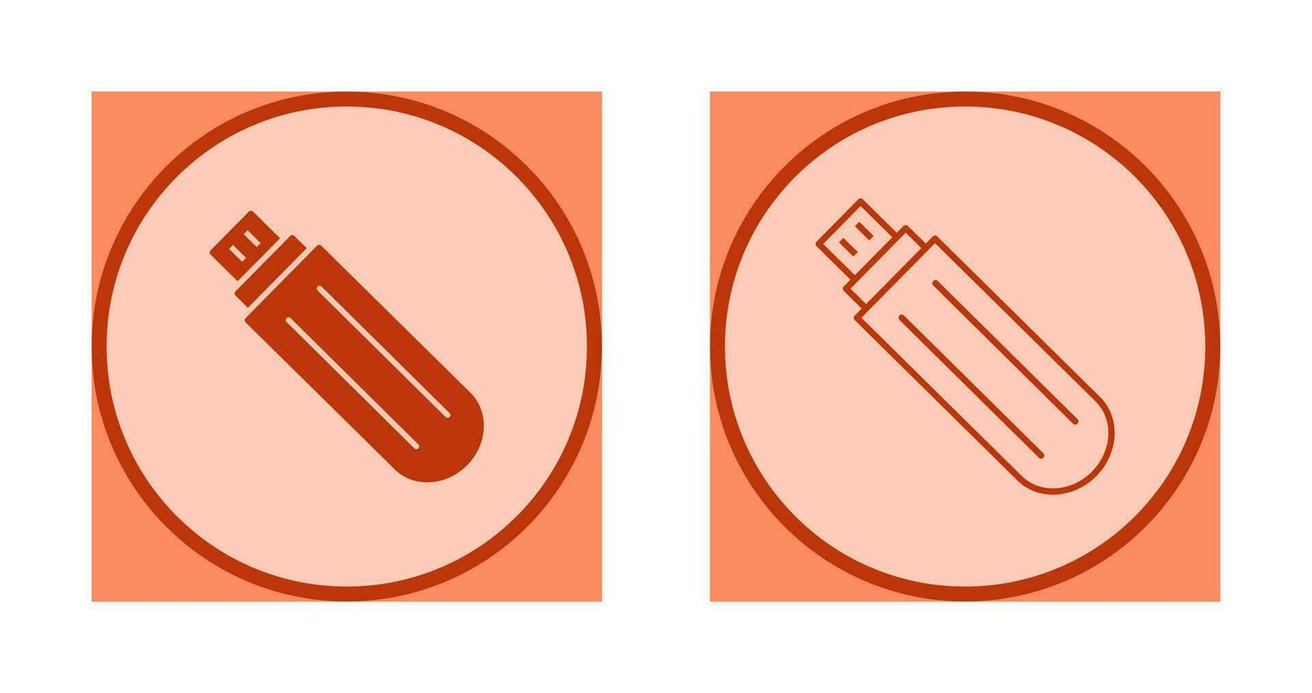 Unique USB Drive Vector Icon