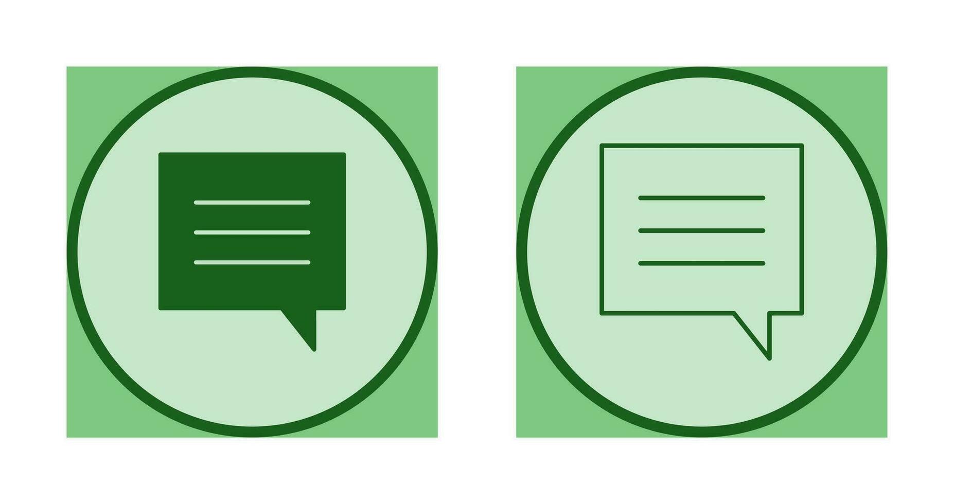 Unique Single Chat Bubble Vector Icon