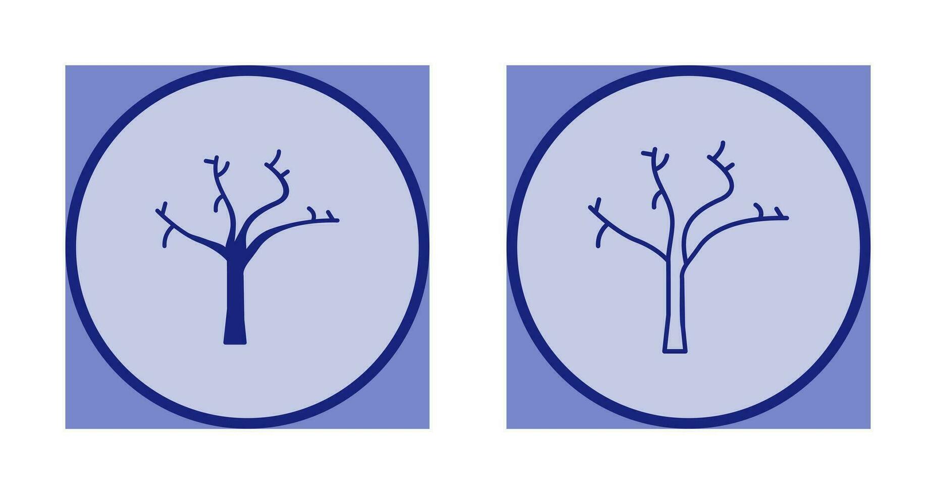 Tree with no Leaves Vector Icon