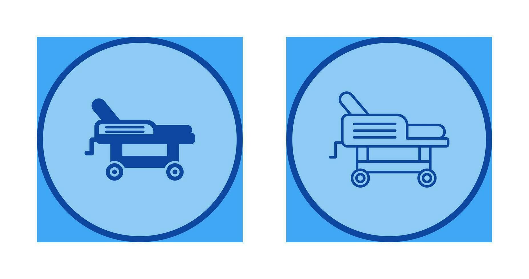 Hospital Bed Vector Icon