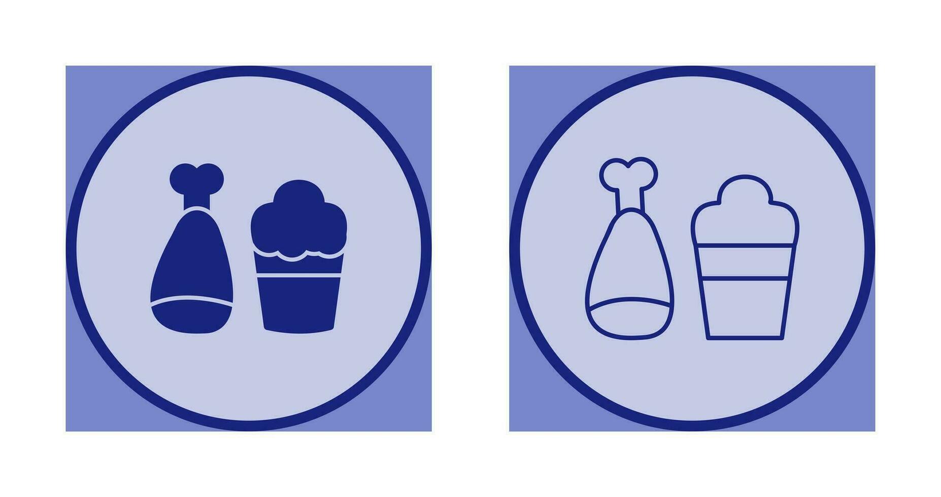 Food and Beer Vector Icon