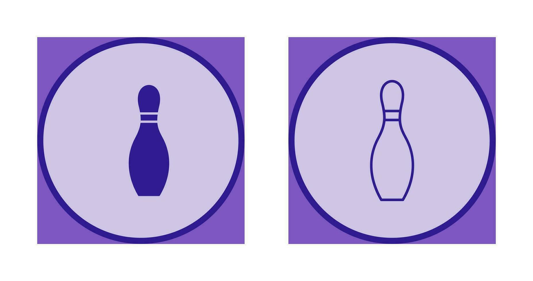 Unique Bowling Pin Vector Icon