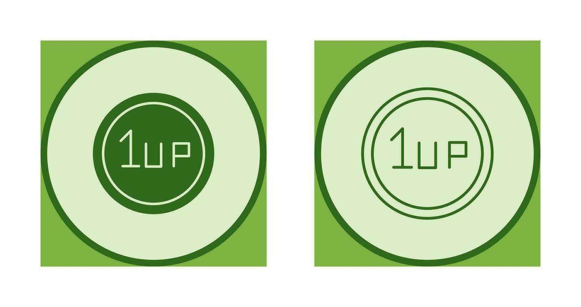 Unique 1UP Vector Icon
