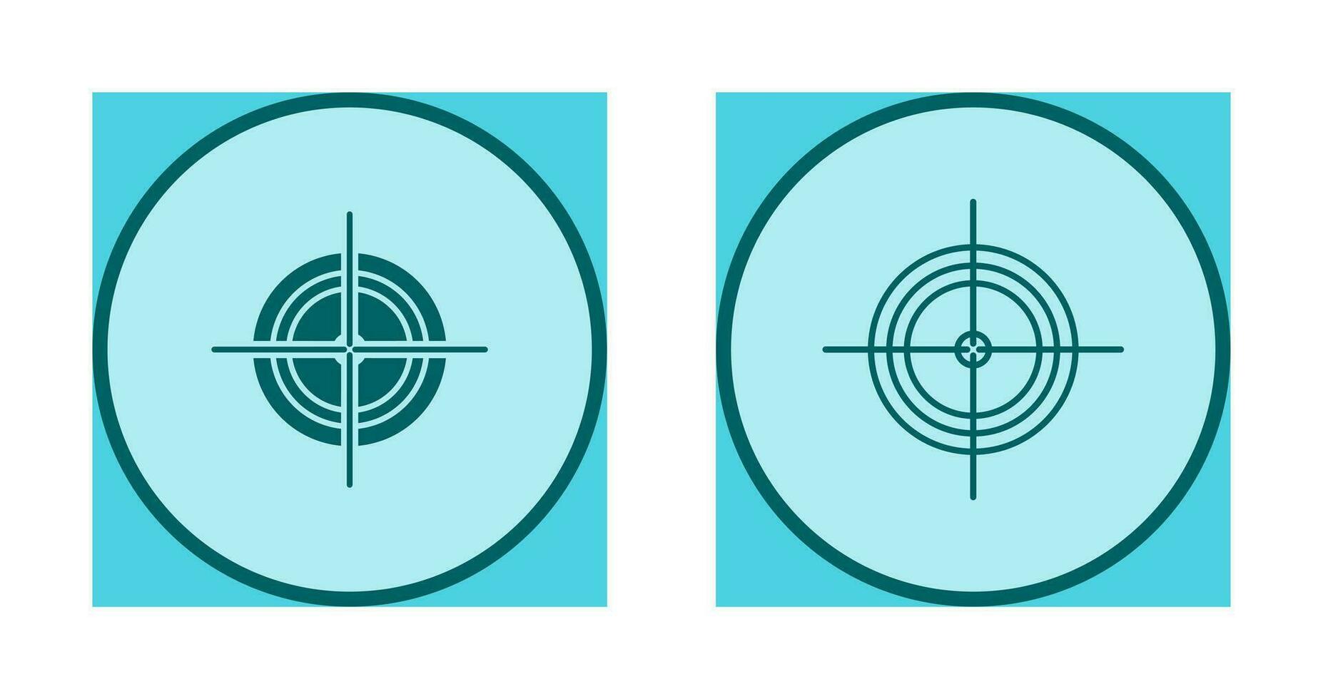 Unique Target Vector Icon