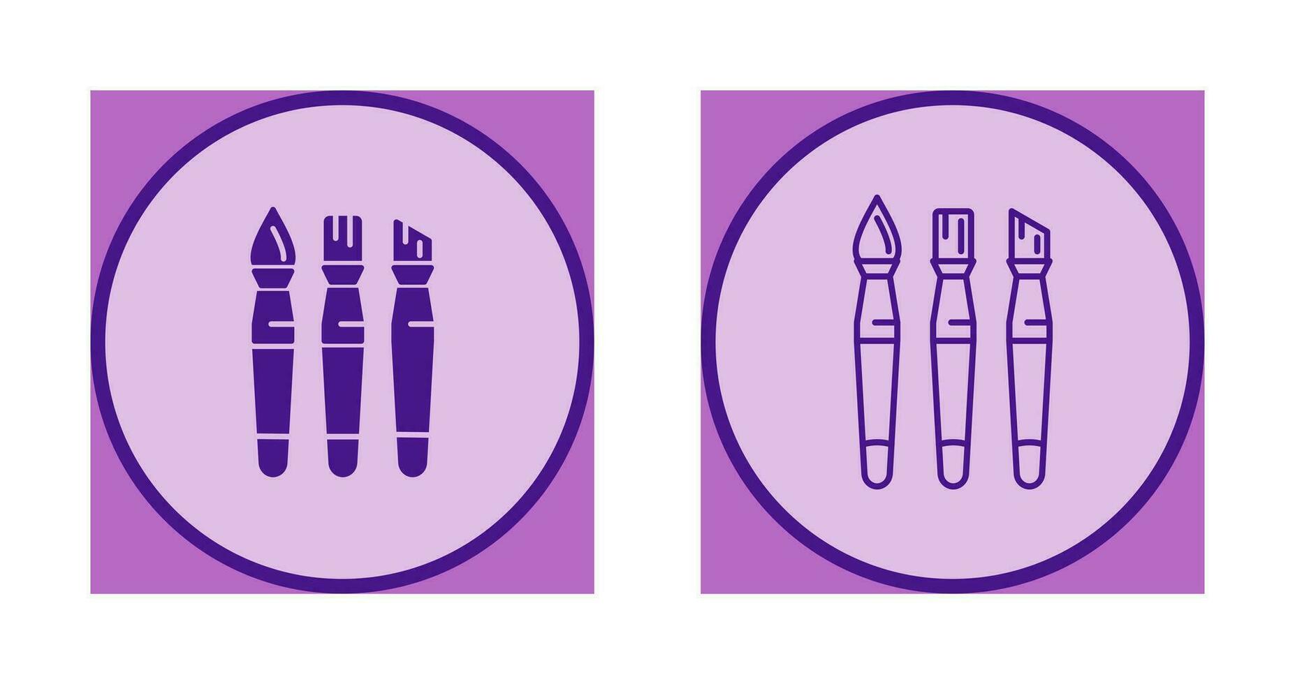 Brushes Vector Icon