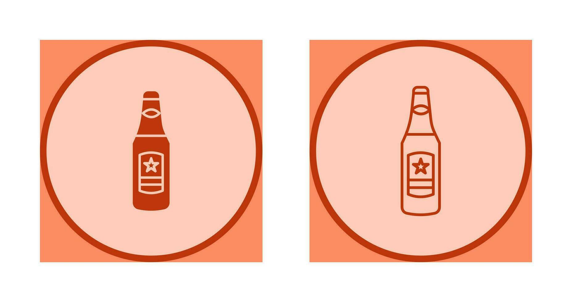 icono de vector de botella de cerveza