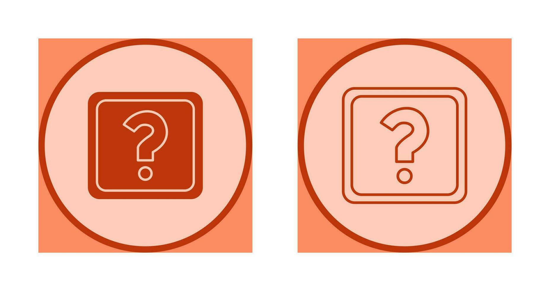 Unique Question Mark Vector Icon