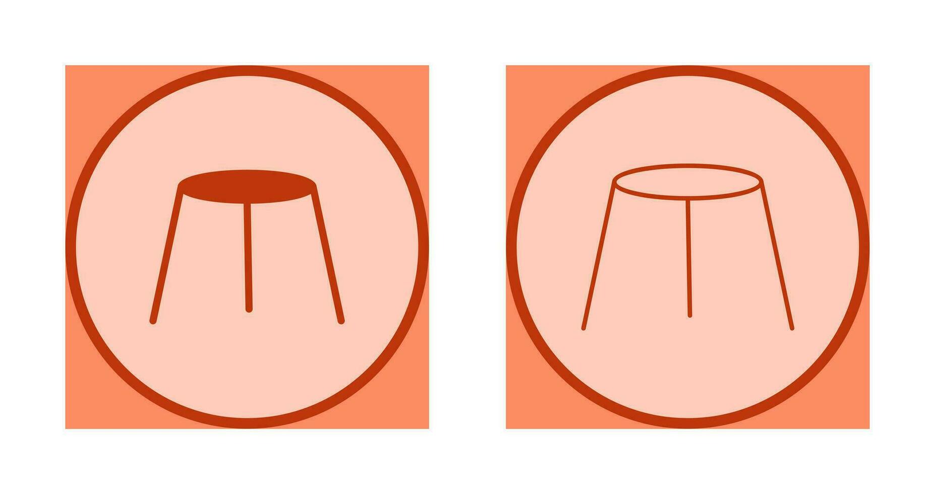 Unique Stool Vector Icon