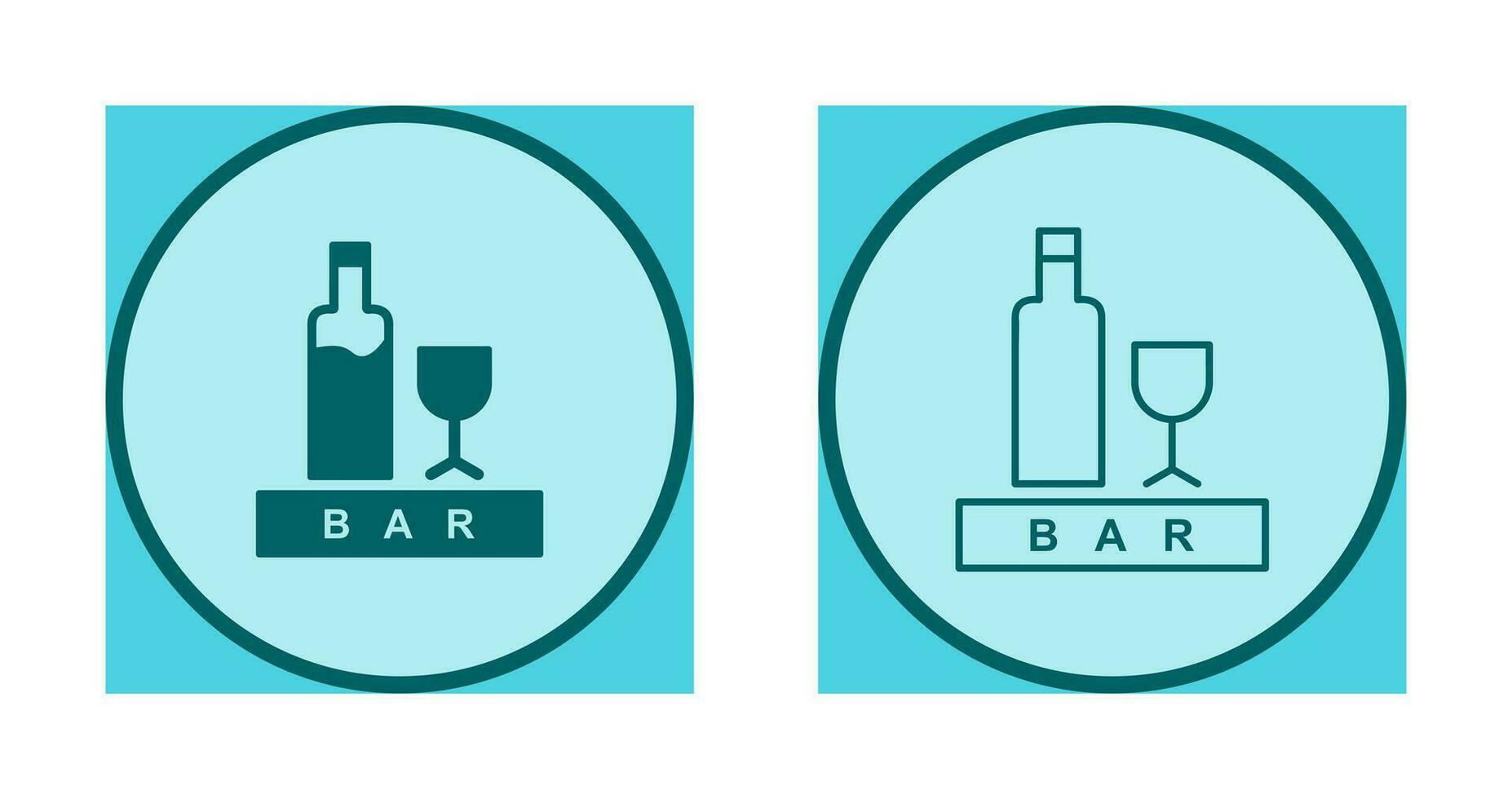 Unique Bar Sign Vector Icon