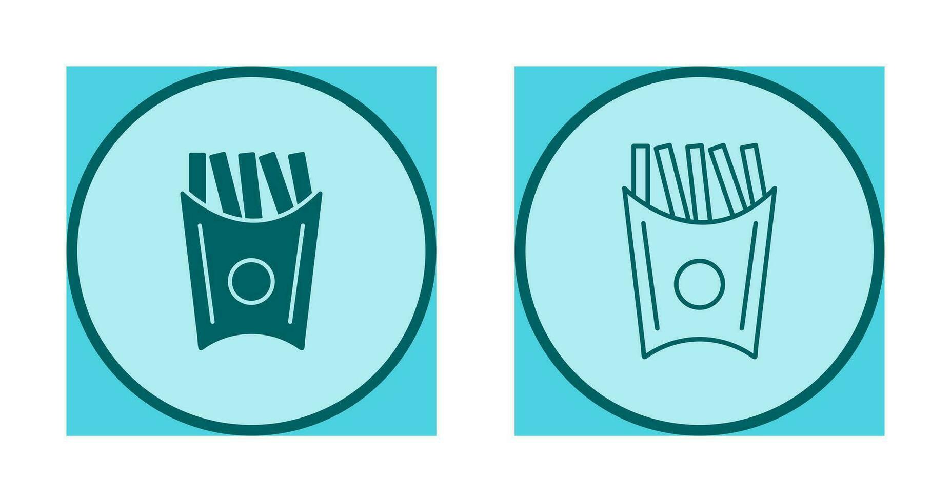 Unique French Fries Vector Icon