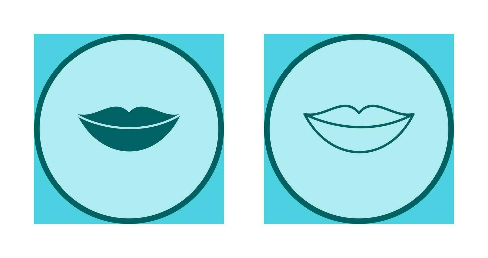 icono de vector de labios