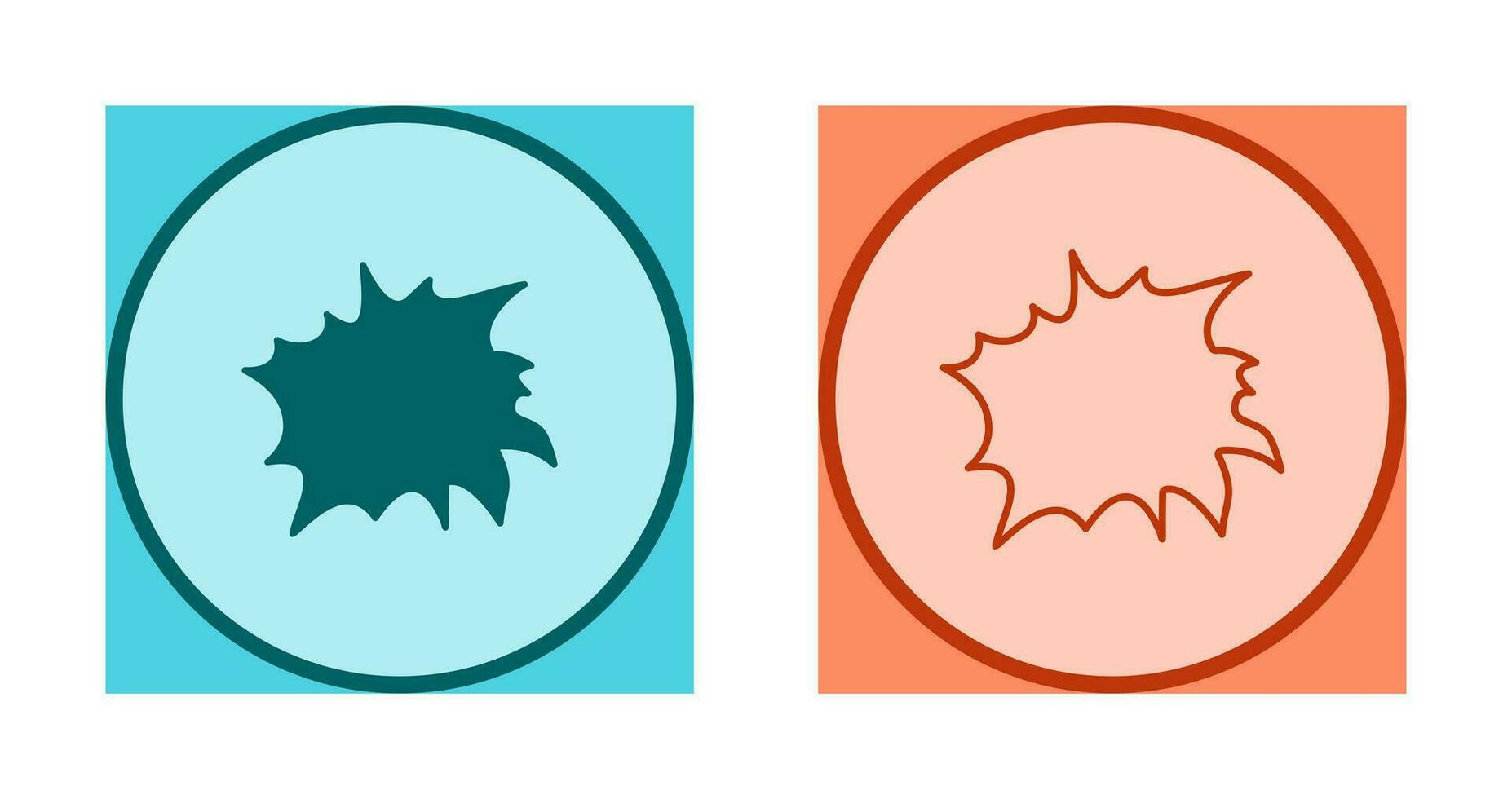 Unique Explosion Vector Icon
