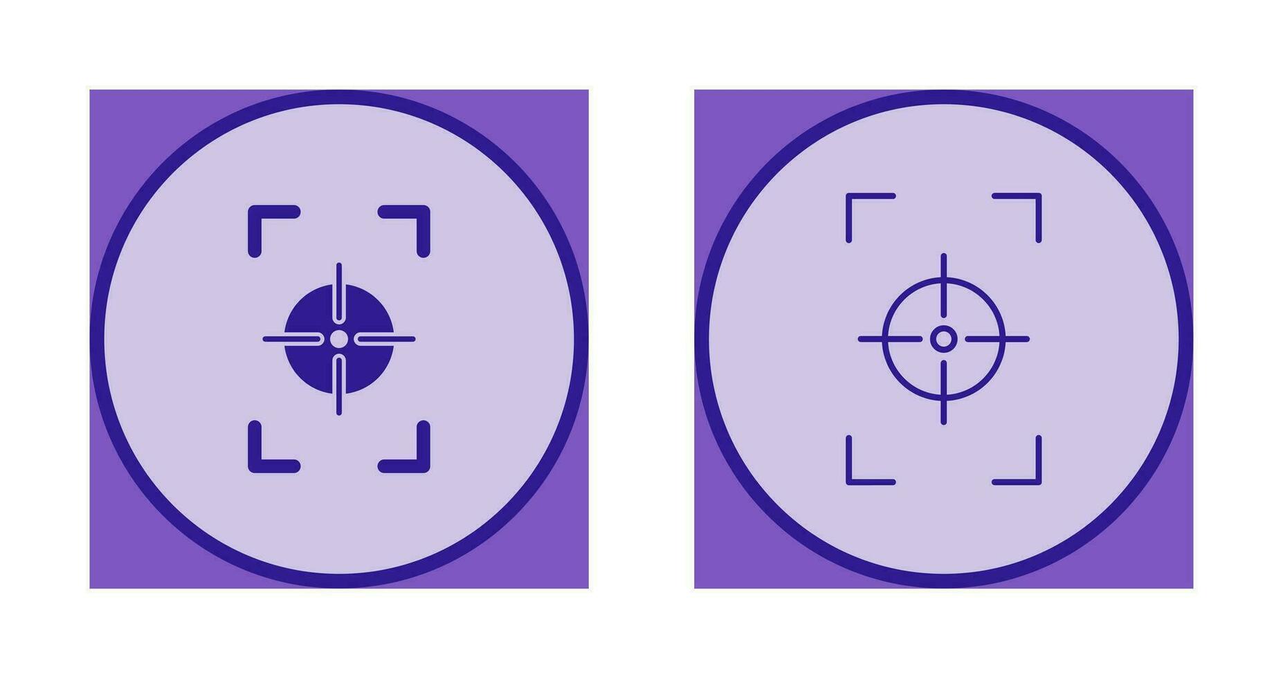 Unique Focus Vertical Vector Icon