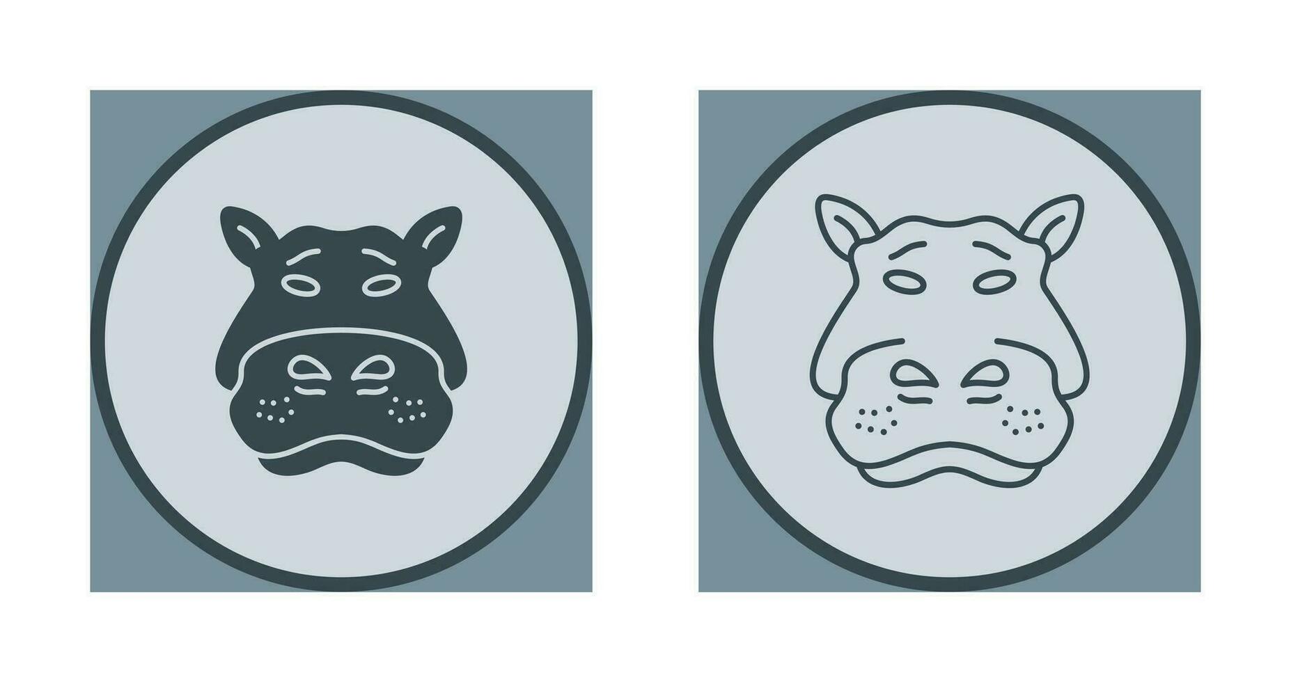 Hippo Vector Icon