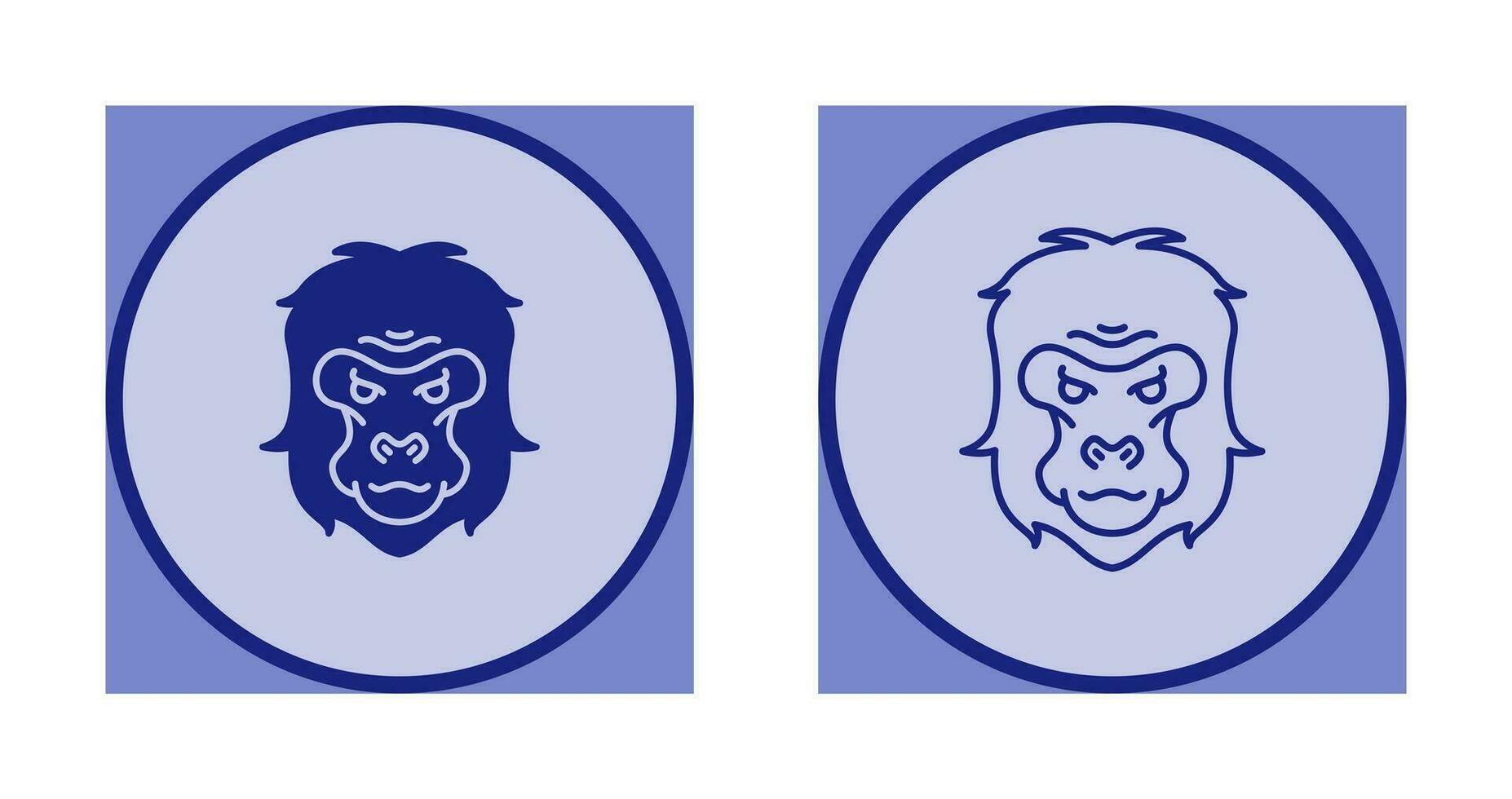 Gorilla Vector Icon