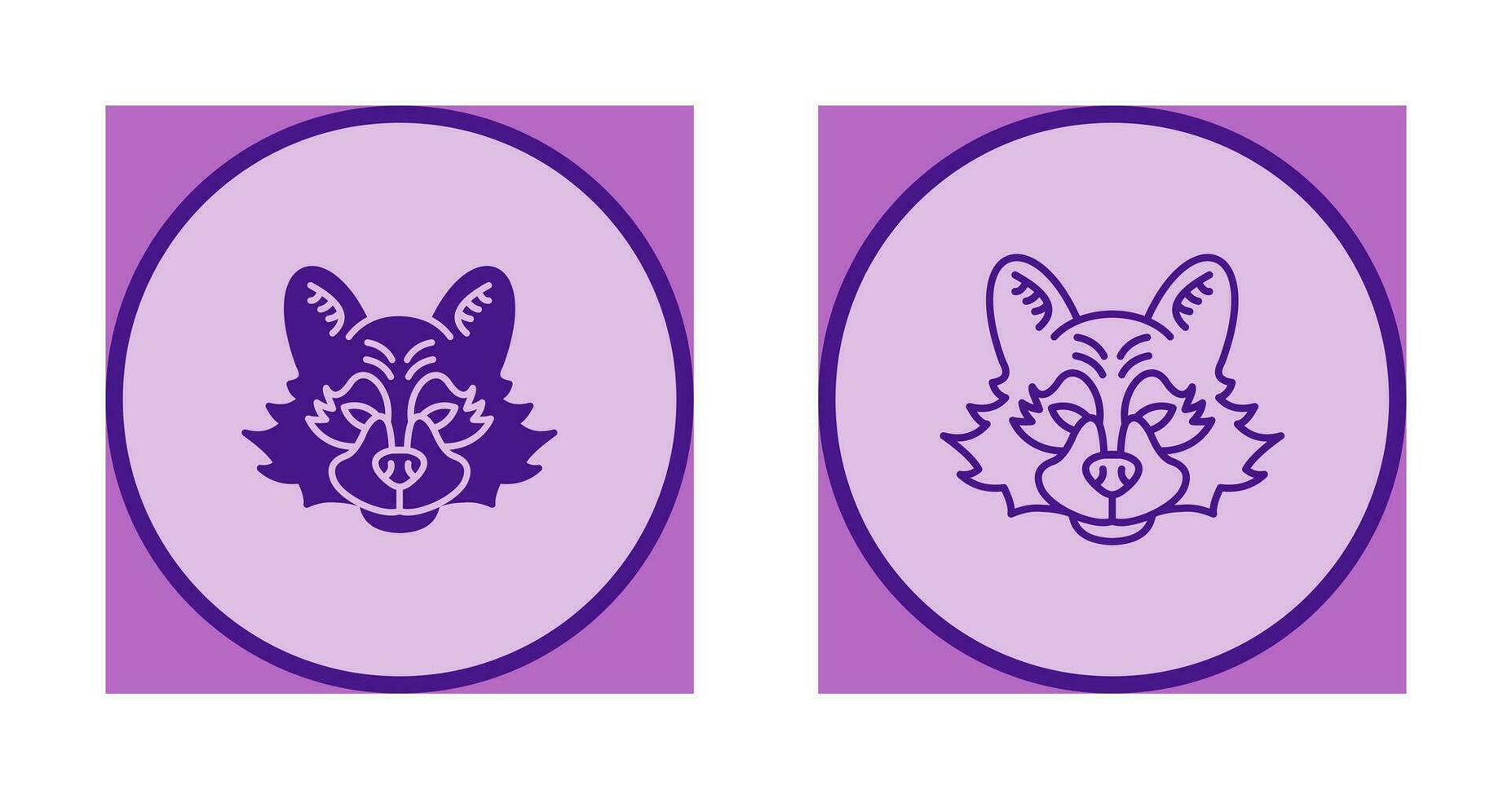 Raccoon Vector Icon