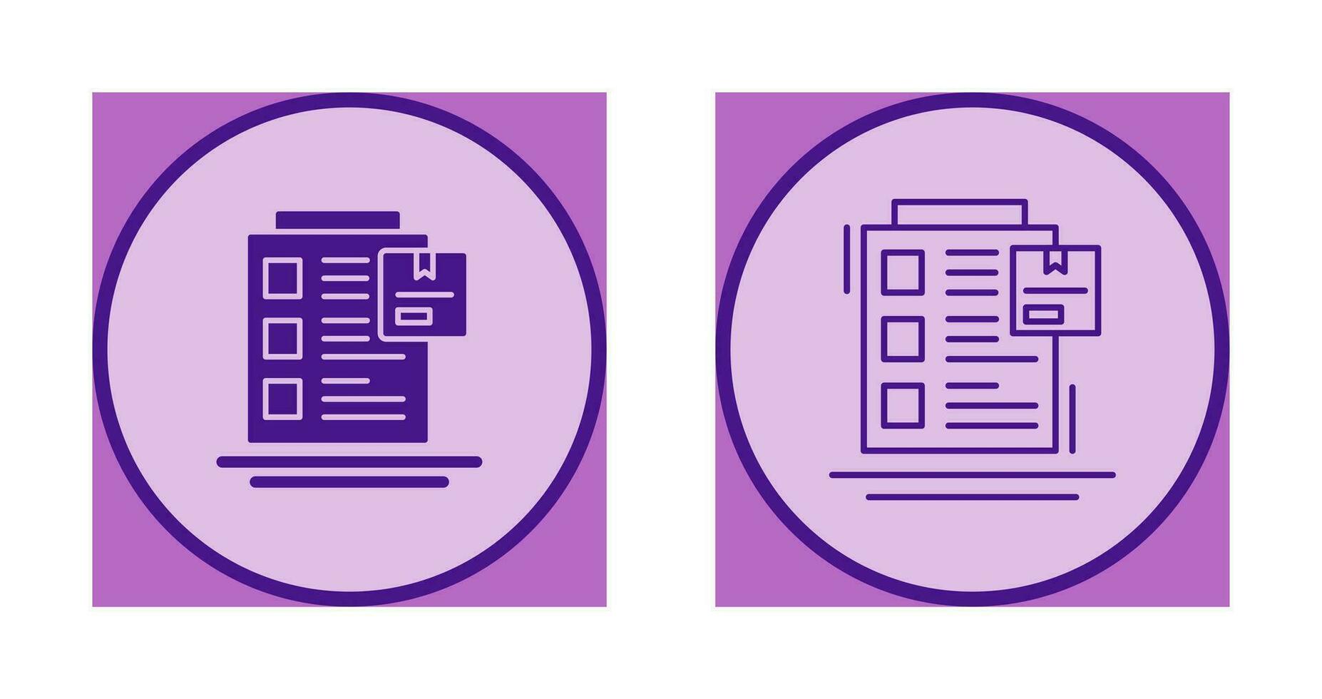 Order List Vector Icon
