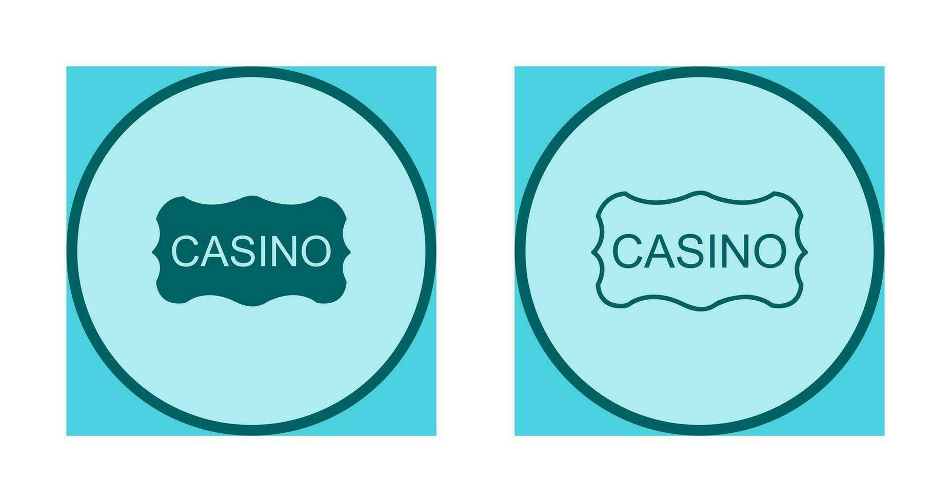 Casino Sign Vector Icon