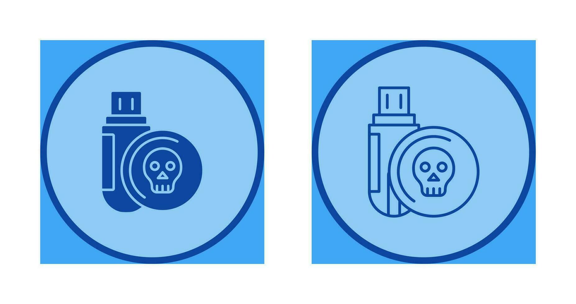 Infected Usb Drive Vector Icon